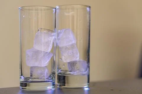 Premium double Old Fashioned glasses, sophisticated design, wide bowl for p.. Stock Photos