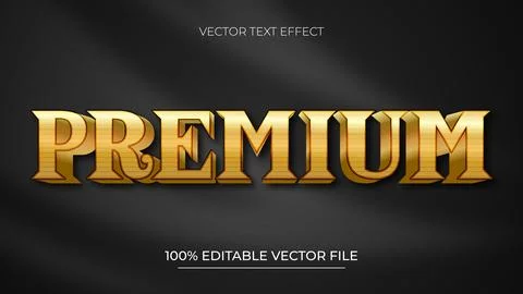 Premium editable text effect with black wavy background black silk luxury b.. Stock Illustration