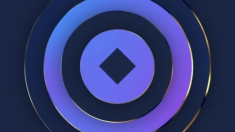 Premium elegant background of gilded circles and rings in purple Stock Footage 254846187