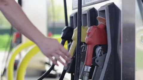 Premium Gas Pumps Stock Footage 24185498