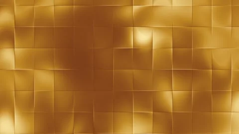 Premium gold geometric grid animation with luminous metallic panels Stock Footage 344759627