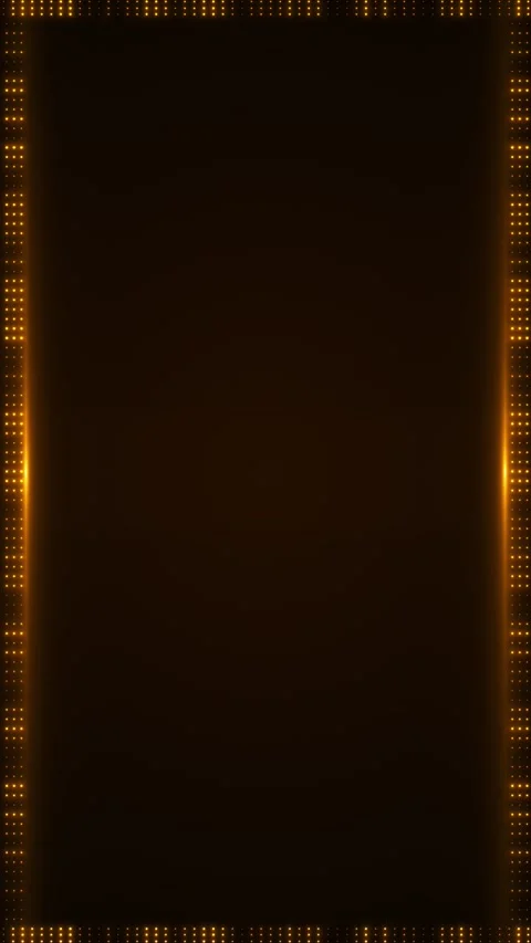 Premium gold light panel dotted frame edges, black center space, and subtle glow Stock-Footage 340469003