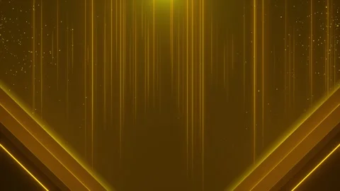 Premium gold sparkle stage visual falling light lines, warm glitter particles, a 動画素材 340572996