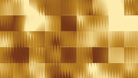 Premium golden architectural block animation with luminous panels Stock Footage 344759611