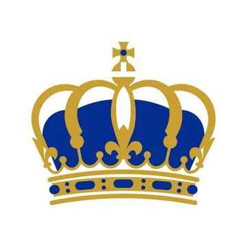 Premium Golden Crown Logo Icon Royalty Symbol Vector Illustration Isolated .. Stock Illustration