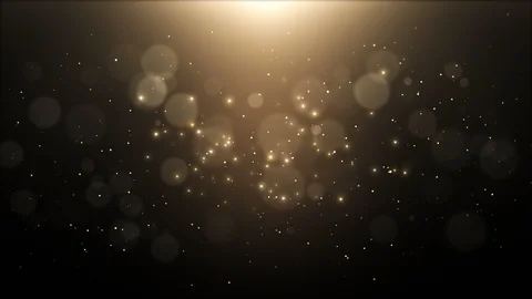 Premium Golden Dust Background Looped Animation Stock Footage