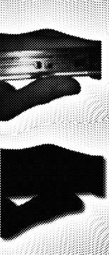 Premium Halftone Dot Black And White Abstract Backgrounds for Digital and P.. Stockillustratie