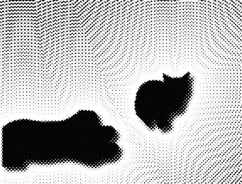 Premium Halftone Dot Black And White Abstract Backgrounds for Digital and P.. Stockillustratie