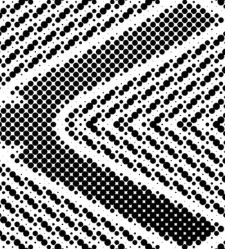 Premium Halftone Dot Vector Zig-Zag Flow Light And Shadow Random Shape Pack.. イラスト素材