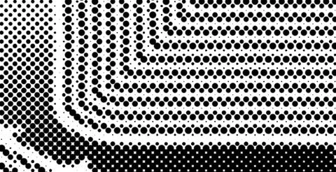 Premium Halftone Dot Vector Zig-Zag Flow Light And Shadow Random Shape Pack.. イラスト素材