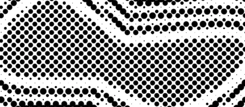 Premium Halftone Dot Vector Zig-Zag Flow Light And Shadow Random Shape Pack.. イラスト素材