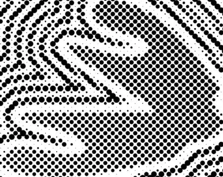 Premium Halftone Dot Vector Zig-Zag Flow Light And Shadow Random Shape Pack.. Stockillustratie