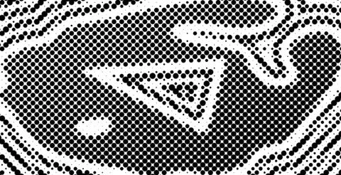 Premium Halftone Dot Vector Zig-Zag Flow Light And Shadow Random Shape Pack.. イラスト素材
