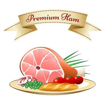 Premium Ham Stock Illustration