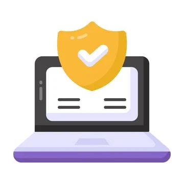 A premium hand drawn icon of cloud security lock, easy to edit Illustrazione stock