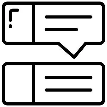 A premium hand drawn icon of server configuration system Stock Illustration