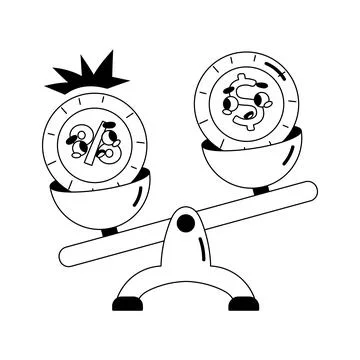 A premium hand drawn icon of server configuration system Stock Illustration
