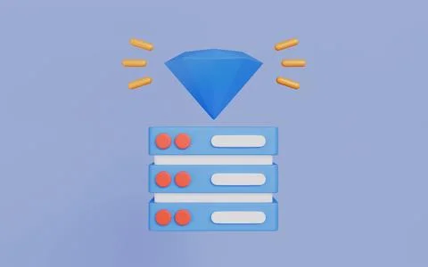 Premium hosting server performance, Speed and professional IT solutions Stock Illustration