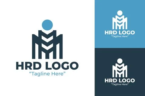 Premium HRD Logo Design Stock Illustration
