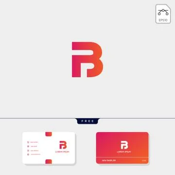 Premium Initial B, BB, 13, 3, or EB outline creative logo template and busine Stock Illustration