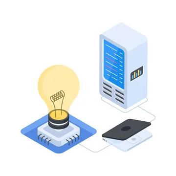 A premium isometric illustration pack featuring modern remote support and online Stock Illustration