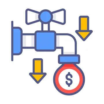 Premium isometric illustration representing digital corporate financial tracking Stock Illustration