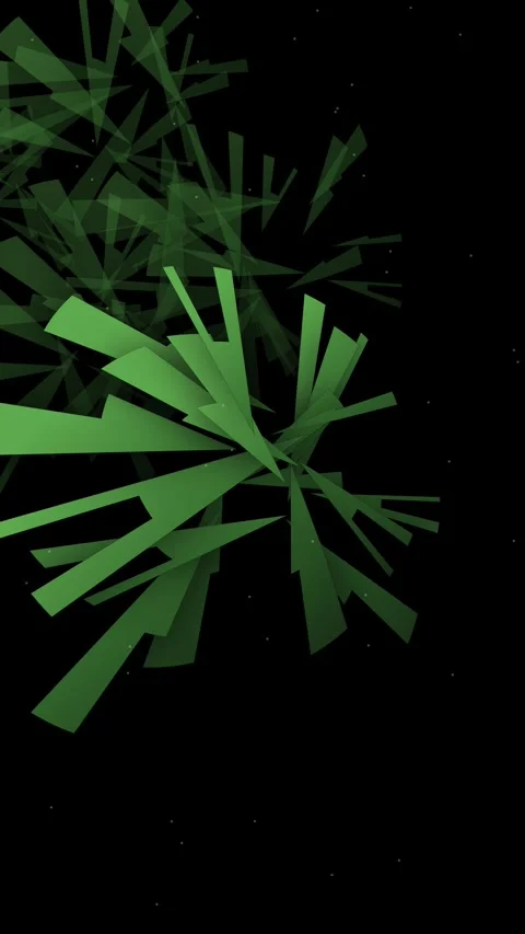 Premium Kinetic Monstera 3D Deconstruction Tropical Pattern Loop 스톡 동영상 330733894