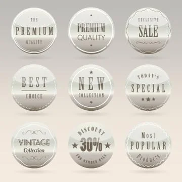 Premium label design Stock Illustration