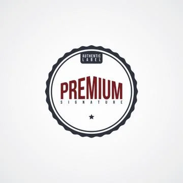 Premium label theme Ilustração Stock