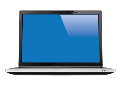 Premium Laptop with Isolated Screen Stock-Illustration