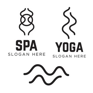 Premium linear vector logotype. Spa logo vector Stock Illustration