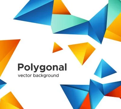 Premium low poly geometric banner design concept Stock Illustration