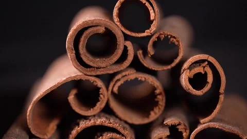 Premium Luoding Cinnamon (Cinnamomum cassia) Display, Guangdong China Stock Footage 330481596