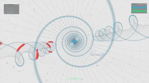 PREMIUM Multi-Strand Systematic Genomic Grid - 16:9, 4K Alpha Stock Footage 332402997