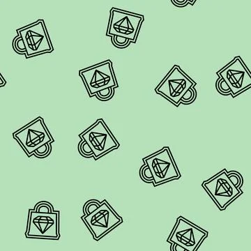 Premium packaging line seamless pattern Illustrazione stock