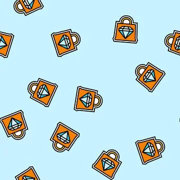 Premium packaging vector seamless pattern Stock Illustration