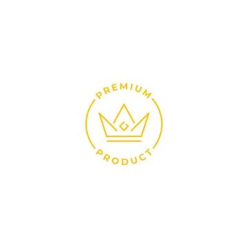 Premium product label. Vector icon template Stock Illustration
