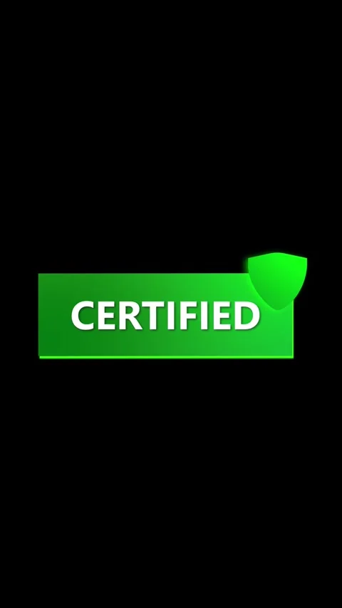 Premium quality checkmark animation vertical video. Security protection emb.. Stock Footage 341613120