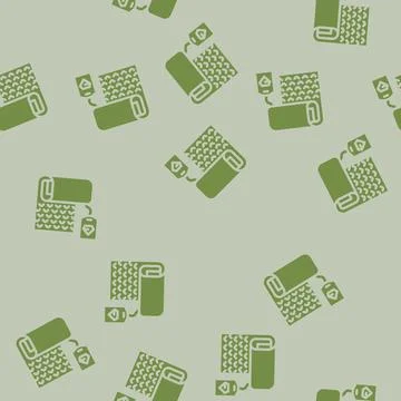 Premium quality fabric glyph vector seamless pattern 库存插图