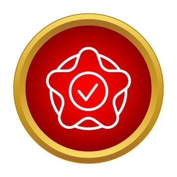Premium quality guarantee concept with check mark icon Stock Illustration