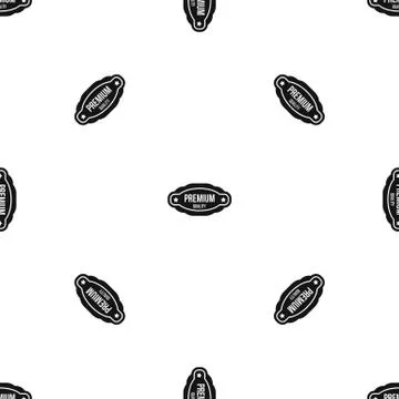 Premium quality label pattern seamless black Stock Illustration