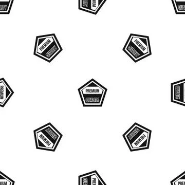 Premium quality label pattern seamless black Stock Illustration