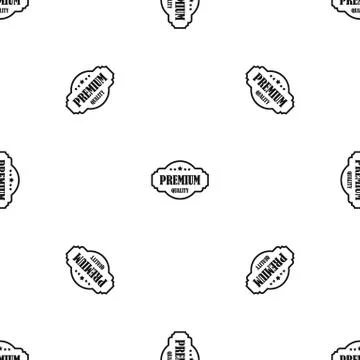 Premium quality label pattern seamless black Stock Illustration