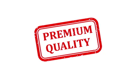 Premium quality label stamp 4k animation, premium quality label, seal Stock Footage 284911519