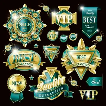 Premium quality labels collection Stock-Illustration