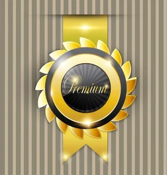 Premium quality labels Stock Illustration