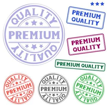 Premium quality stamp Illustrazione stock