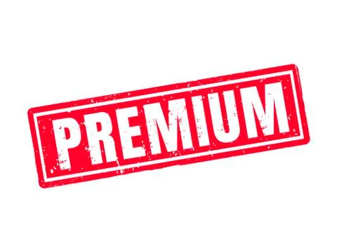 Premium red stamp style Stock Illustration