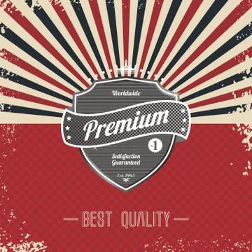 Premium retro badge Stock-Illustration