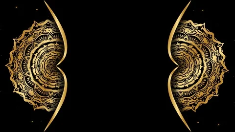Premium rotating mandala royal design with flowing sparkling golden dust. 스톡 동영상 130160201